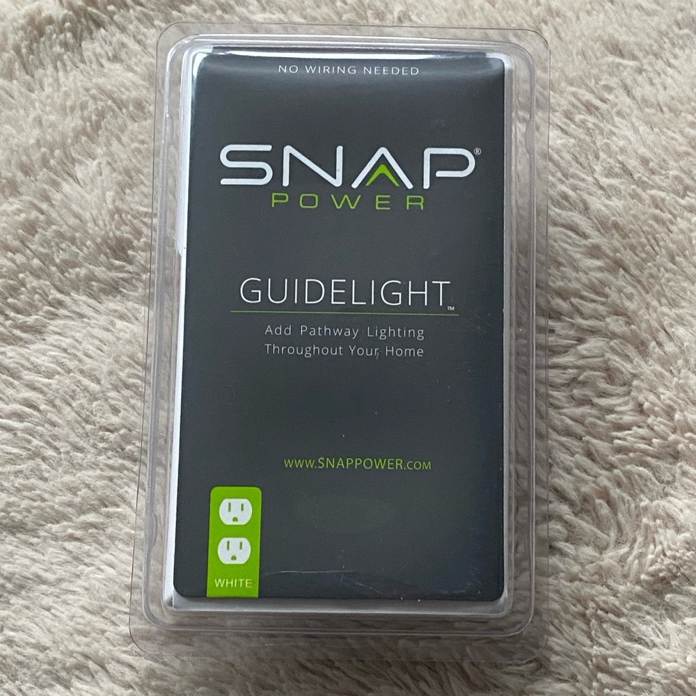 Snap Power Guidelight Duplex White